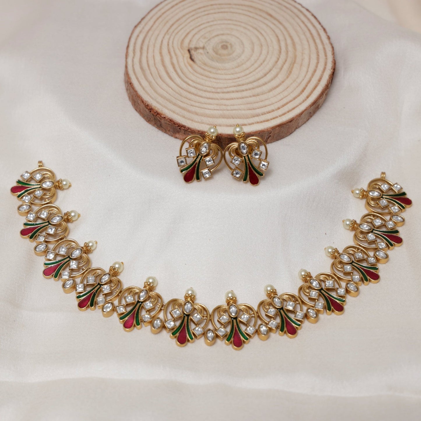 Kundan Danglers Necklace