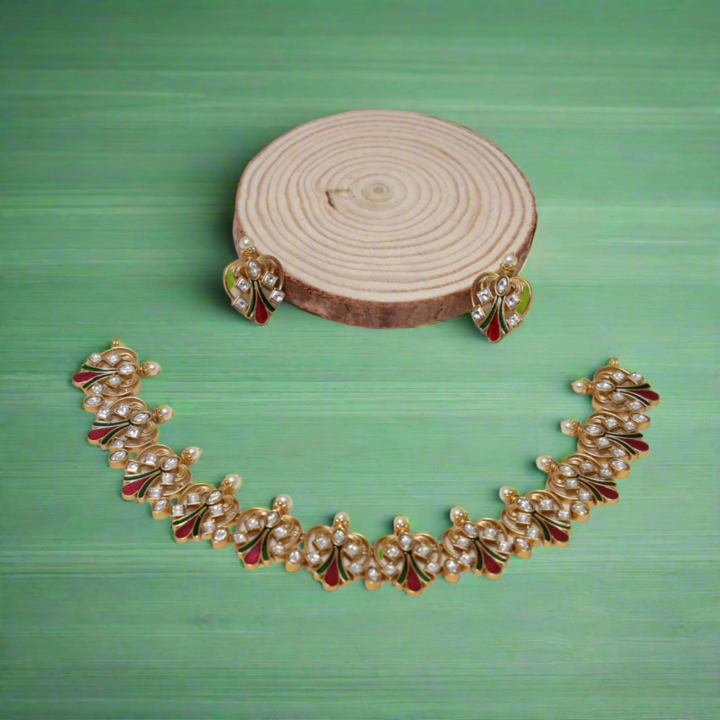 Kundan Danglers Necklace