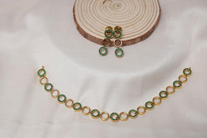 Round Green Necklace